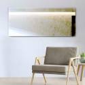 Miroir vieilli bronze joint poli